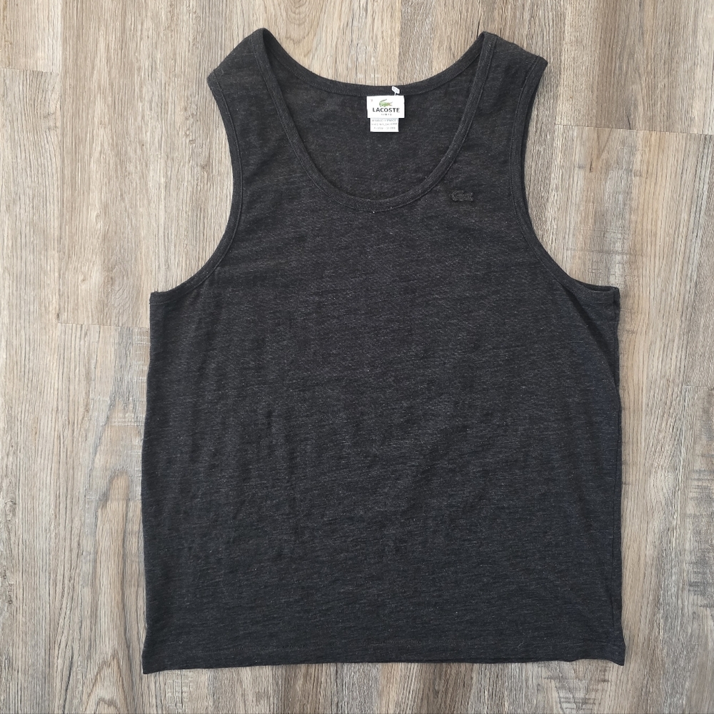 Lacoste Men's Dark Grag Slim Fit Tank Top Size 9 - Picture 4 of 4